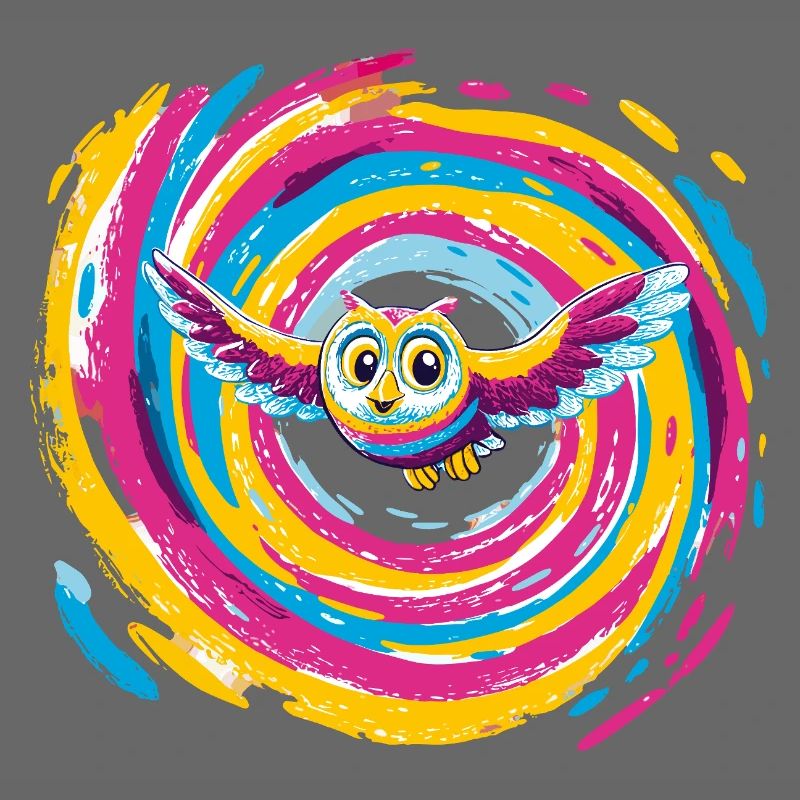 Bunte Eulenspirale