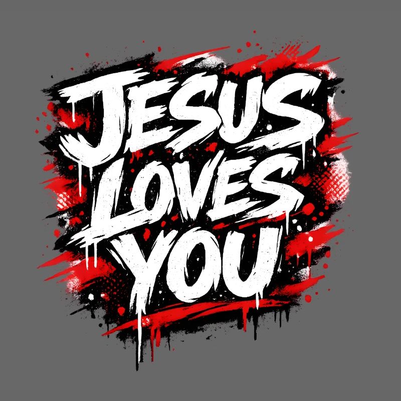Déclaration de graffiti Jésus t’aime
