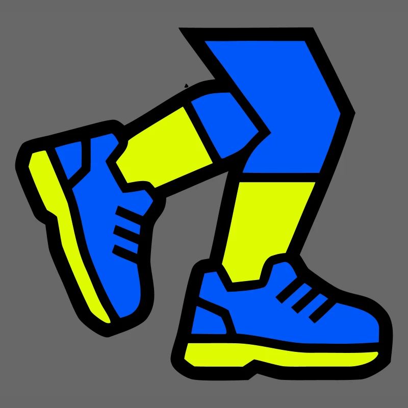 Jogging dynamique des jambes de coureur