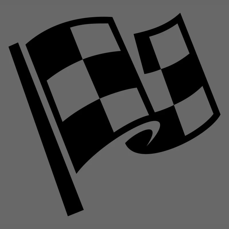 Drapeau Course Cible Voiture