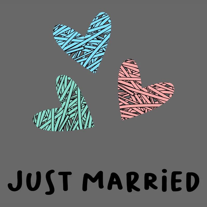 JUST MARRIED. VIVE LES MARIES. SAINT VALENTIN