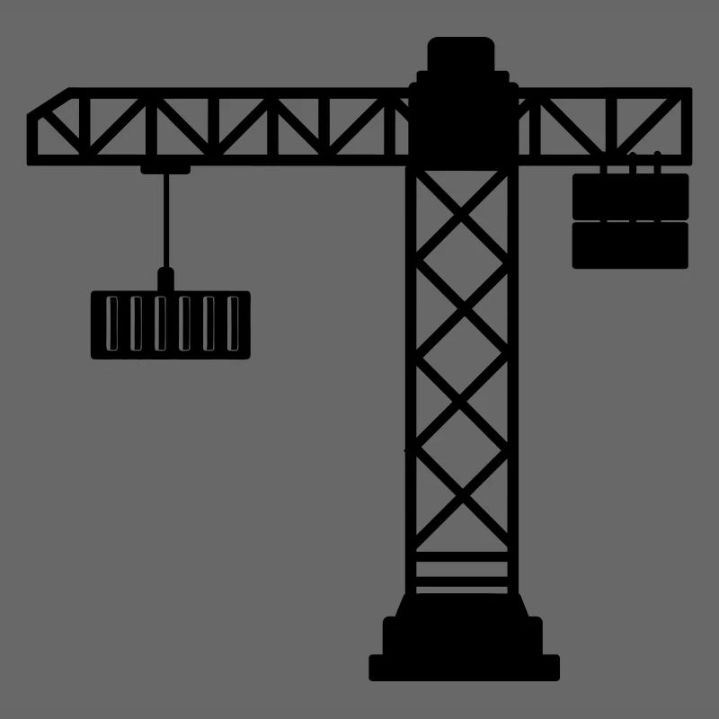 Kran mit Seecontainer