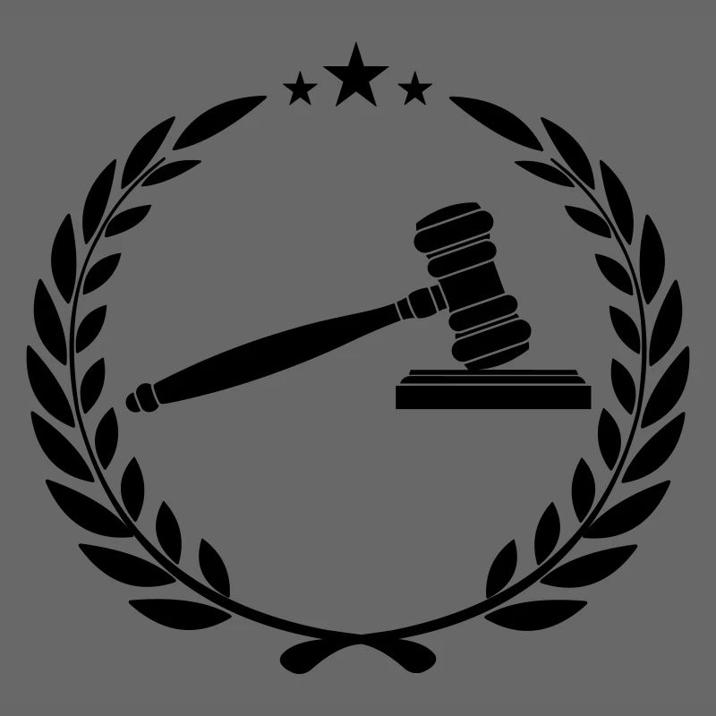 Dish hammer in laurel wreath