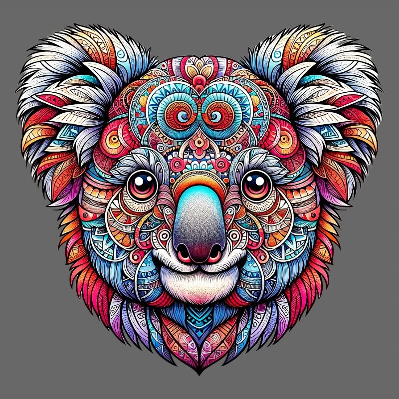 Koala décoré de Mandalas