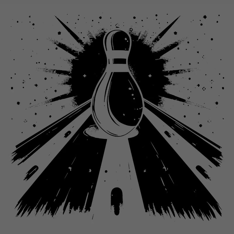 Graphique de quille de bowling
