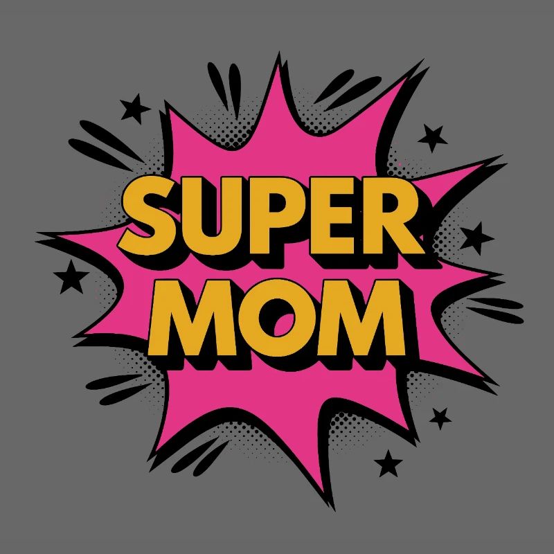 Super Mom – Comic-Style Power Design