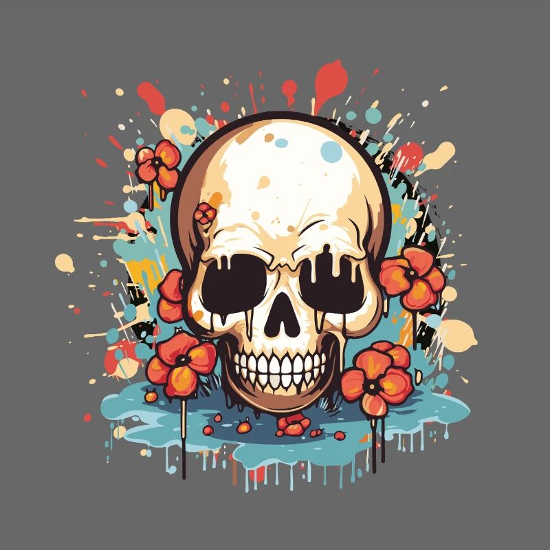 Blumen-Skull Explosion