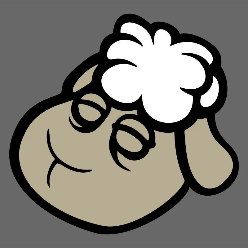 sheep face sad tired exhausted sleeping sweet