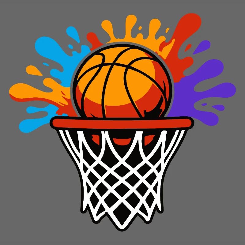 Panier de basket-ball Rainbow Splash