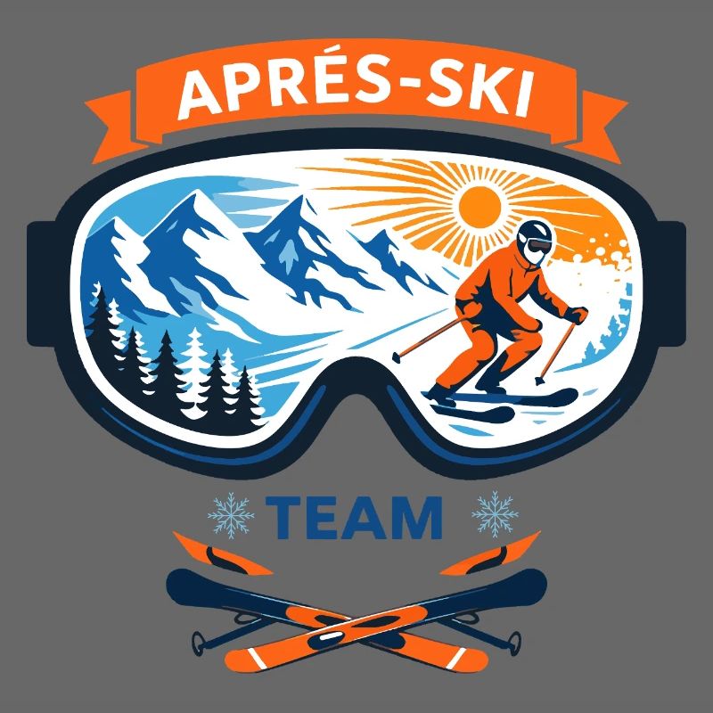 Apres Ski Team Comic Design