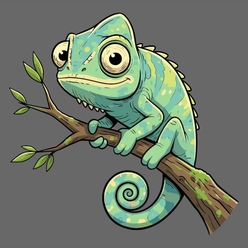 Caméléon sur une branche