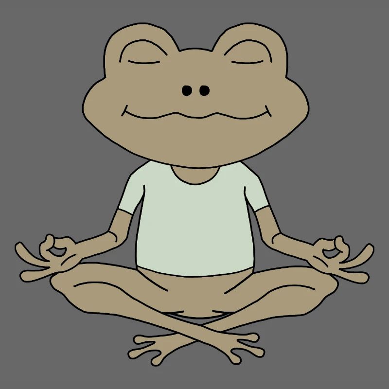 ZenFrosch Meditationsfigur