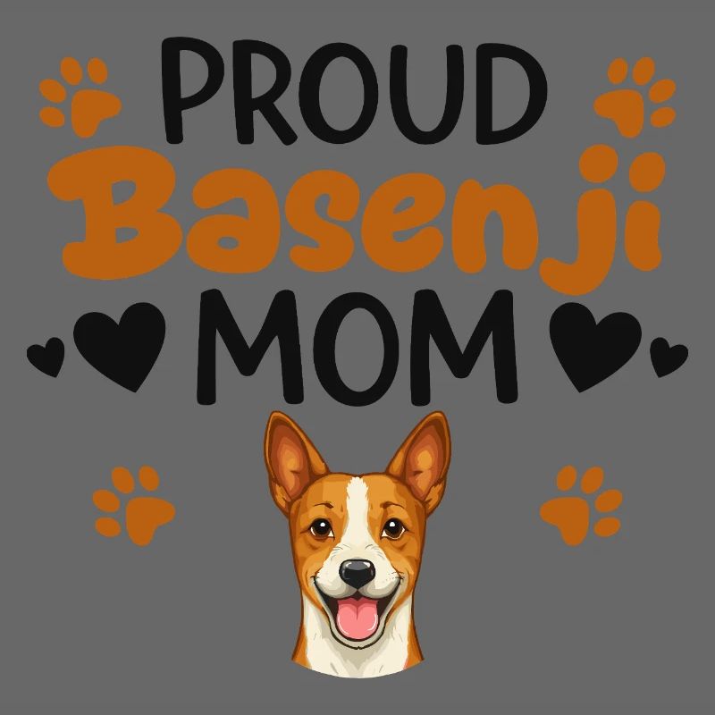 Stolze Barkless Dog Mutter, Basenji