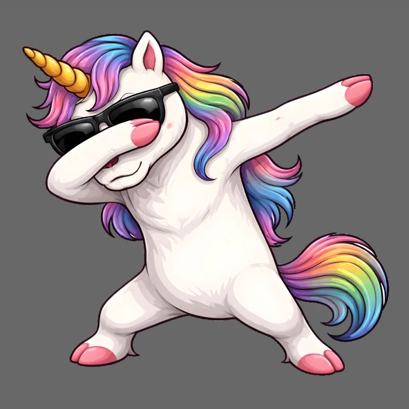 Dabbing Einhorn
