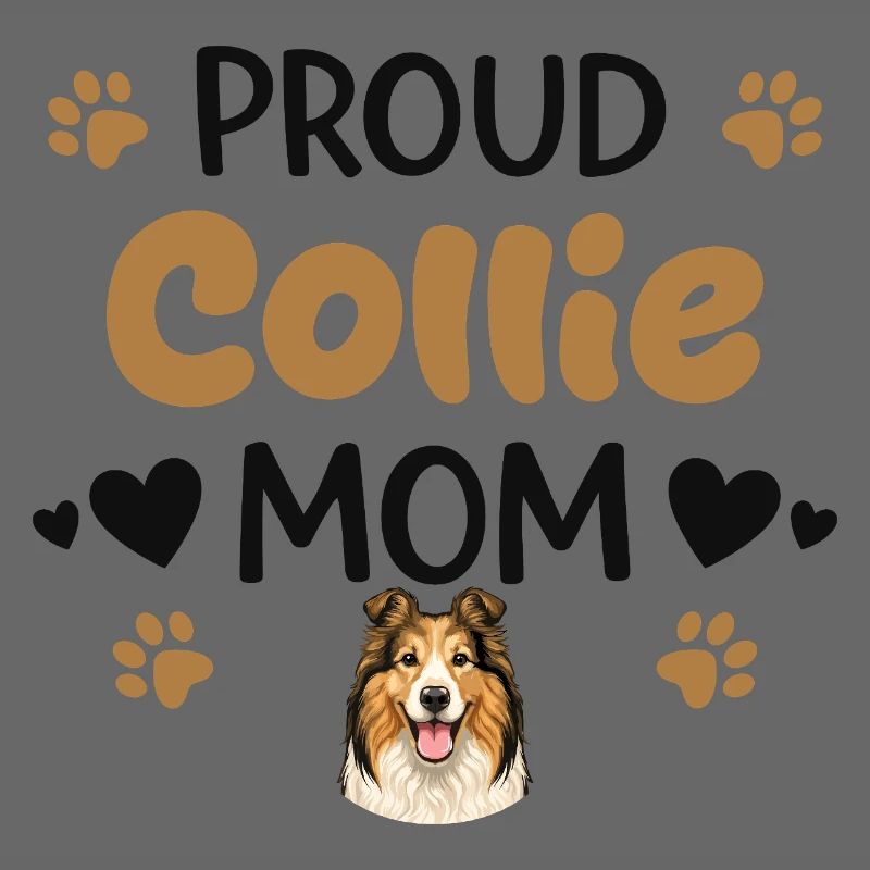 Stolze Collie Mutter, Collie