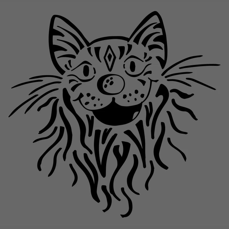 Tabby cat head - cat - tiger - tomcat
