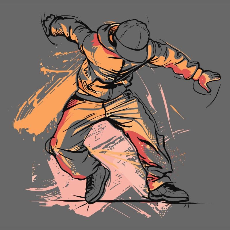 Dessin de breakdancer
