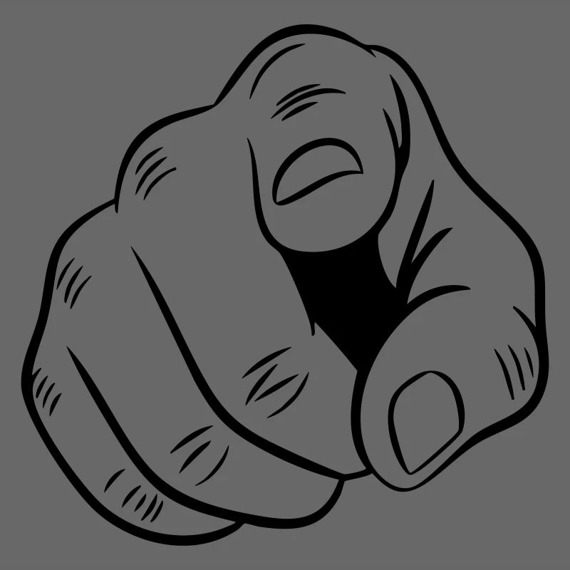 Illustration de main pointée