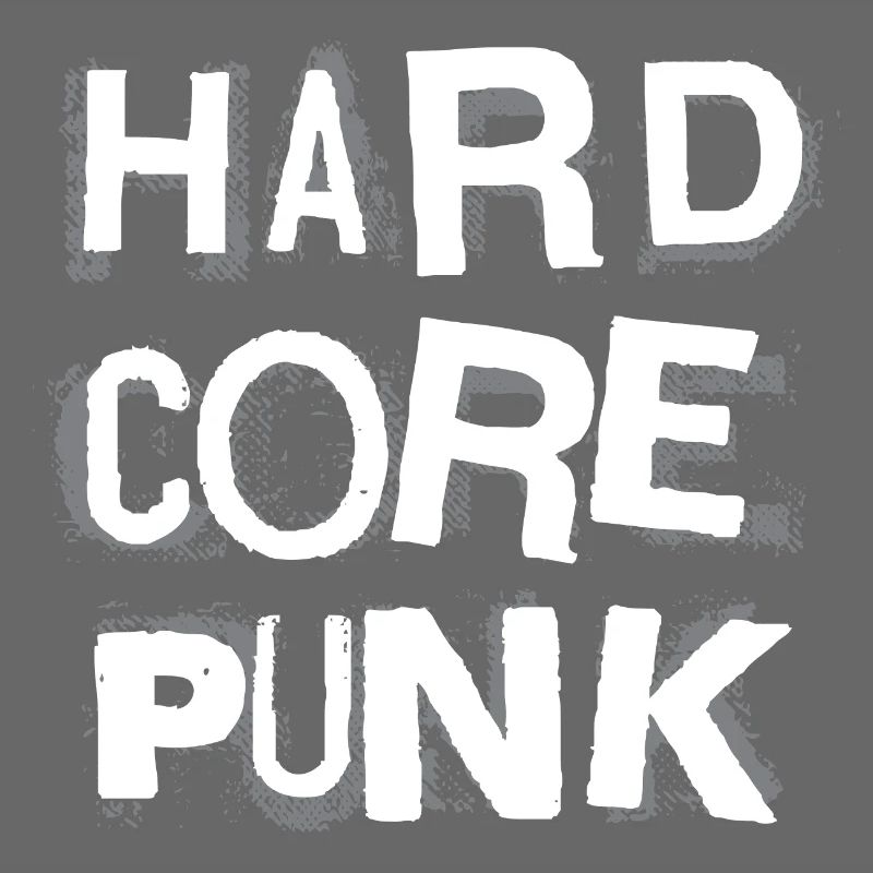Hardcore Punk Schablone Text