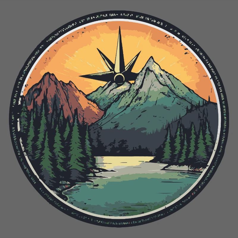 Mountains Compass