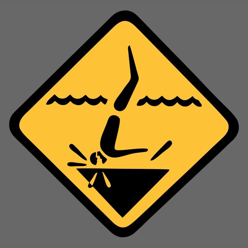 Tauchen Schild Grafik