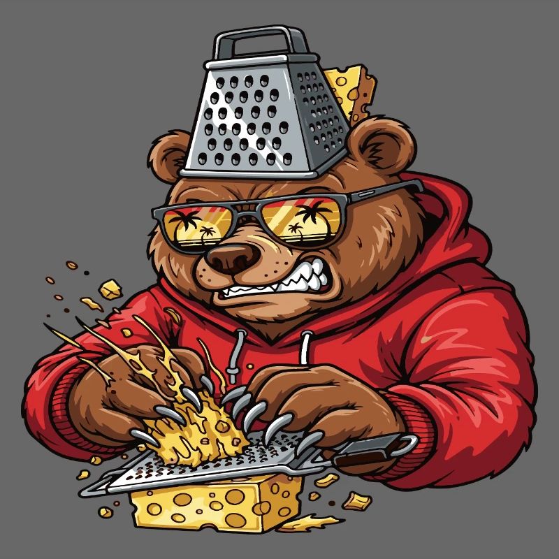 Raspbär-Käse-Zerkleinerer