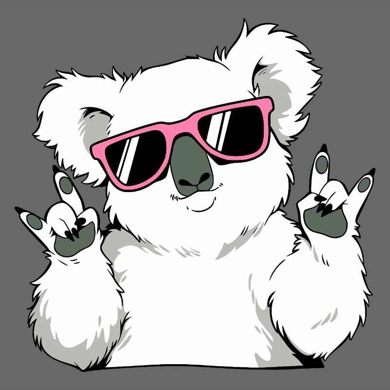 Koala cool avec des lunettes de soleil