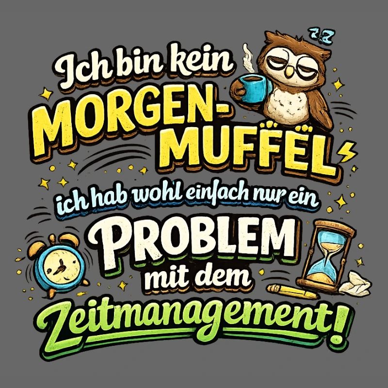 Morgenmuffel mit Zeitmanagement-Problem