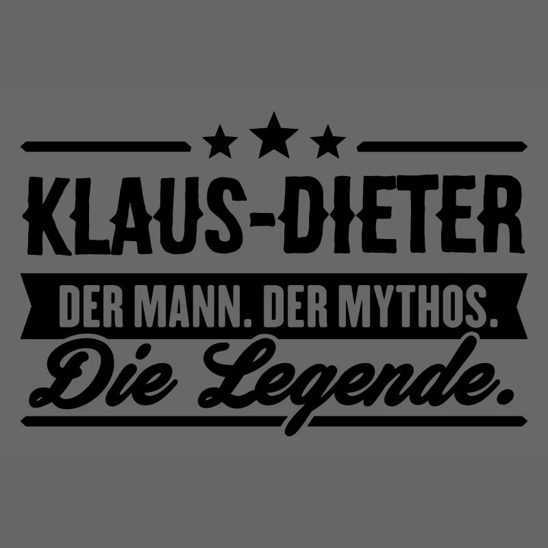 Mann Mythos Legende Klaus-Dieter