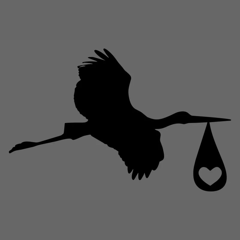 Klapperstorch bringt Neugeborenes