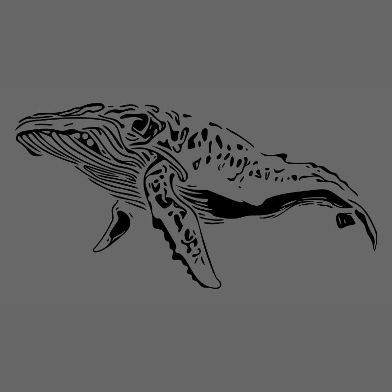 Wal Vintage Meerestier - protect against plastic