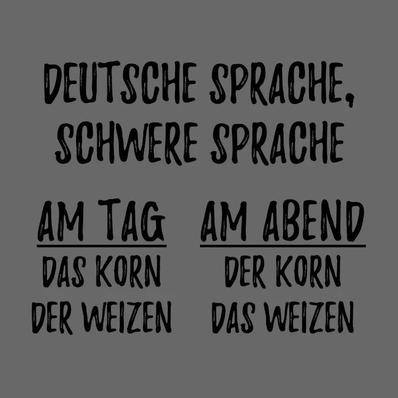 Deutsche Sprache schwere Sprache schwarz