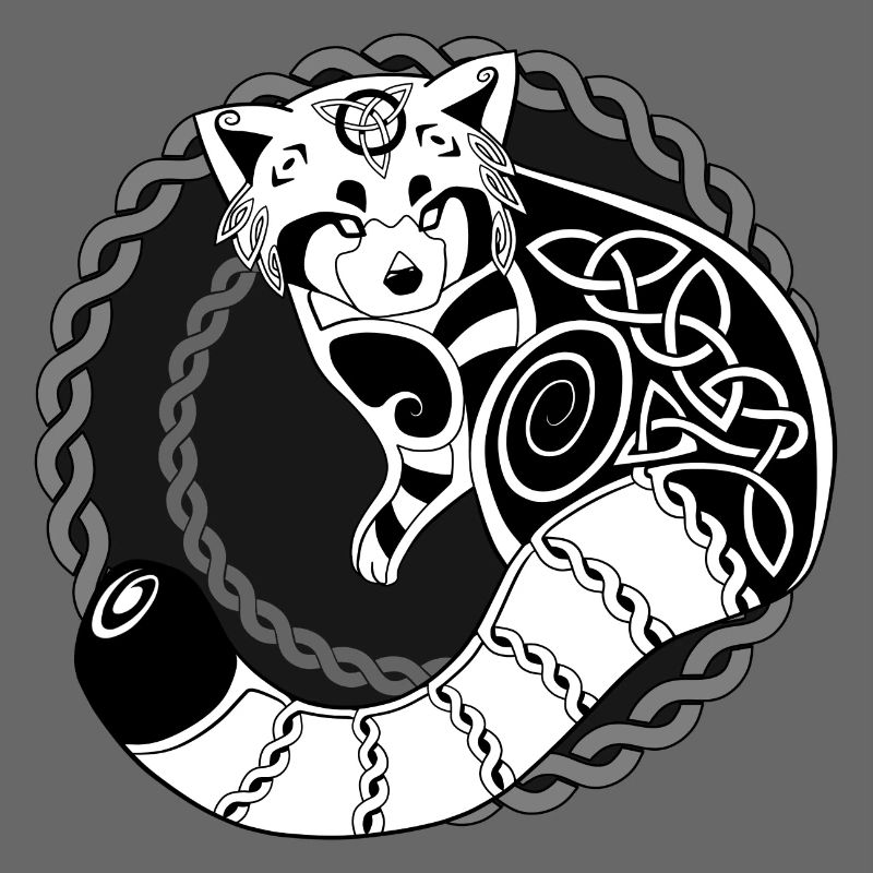 Celtic Red Panda / Panda Rouge (District / Noir)