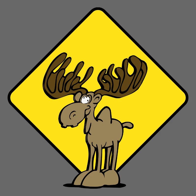 Vorsicht Elch Moose