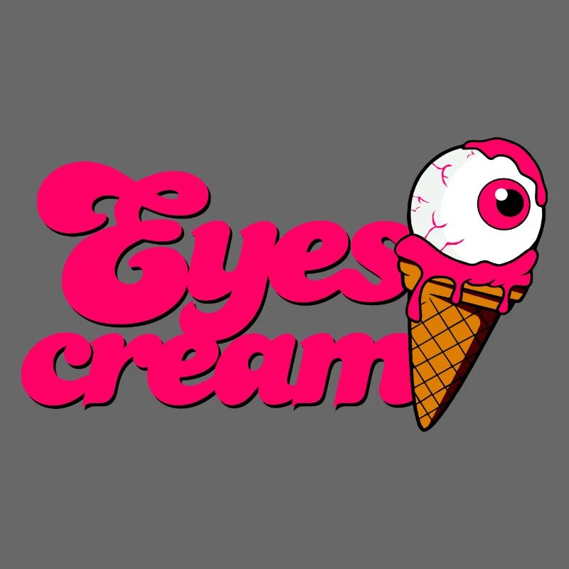Yeux Crème cornet de crème glacée avec globe oculaire Halloween