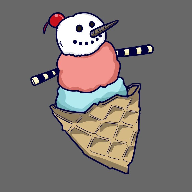 Schneemann Eiskugel