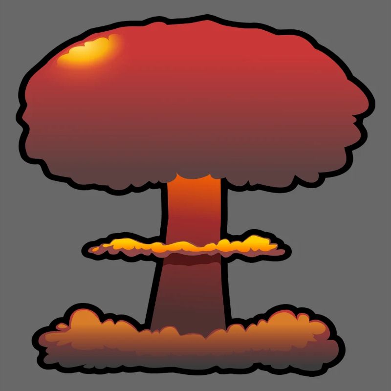 Boom Comic Explosion Mushroom Cloud