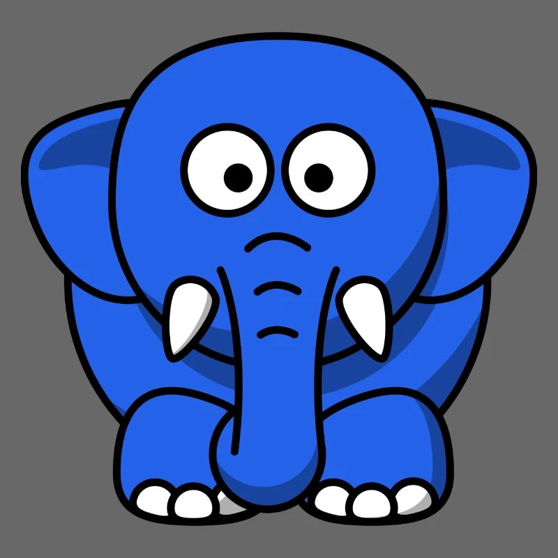 blauer Elefant