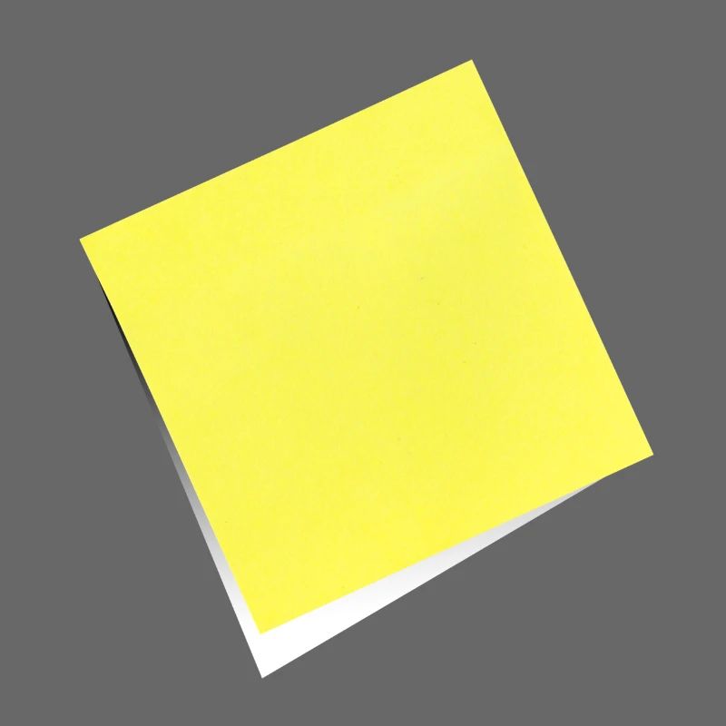 gelber Notizzettel , Klebezettel , sticky note