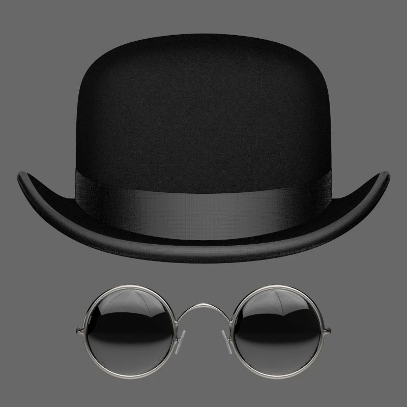 Hat and glasses