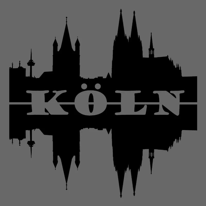 Koeln Skyline Silhouette