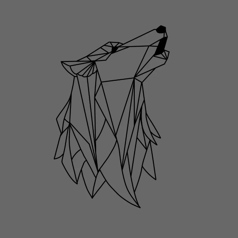 Wolf origami