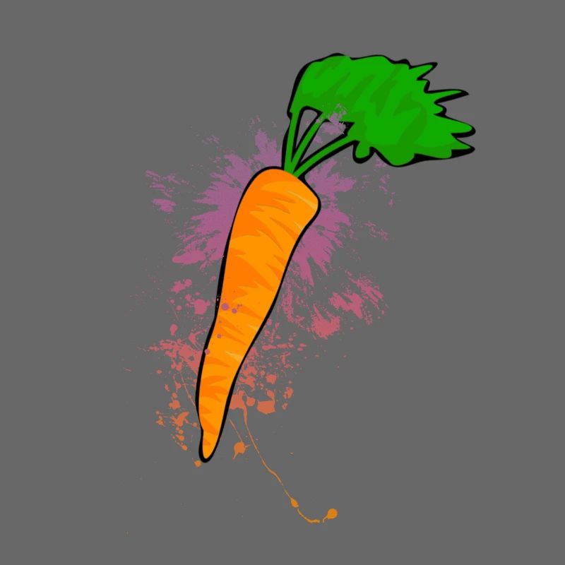 Explosion de couleur carottes