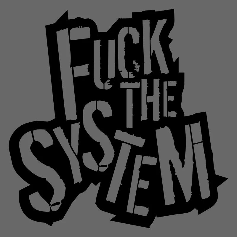 contour plan texte rebelle baiser le logo du système