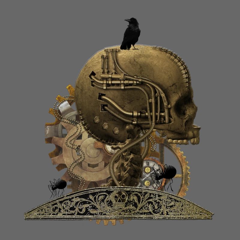 Super schrecklichen technischen Schädel