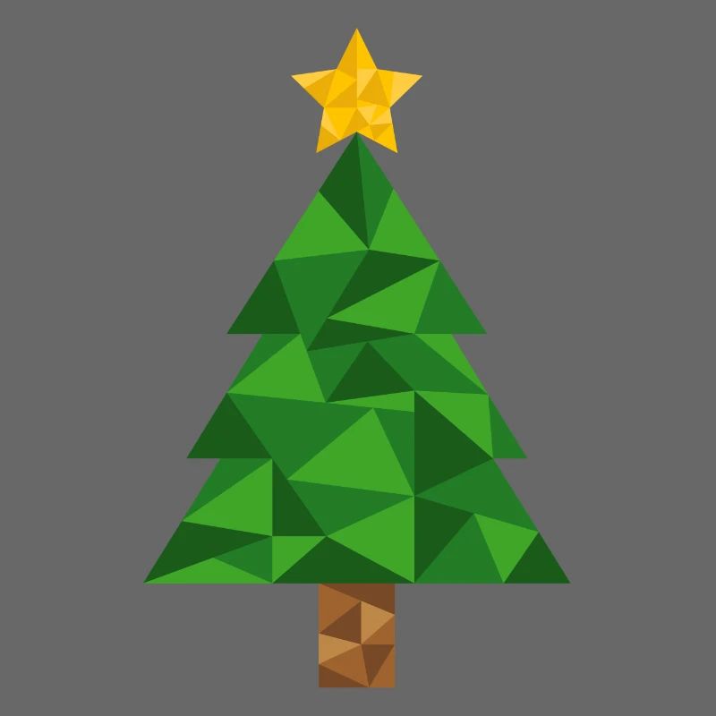 Christmas Tree Polygon Christmas Xmas Tree