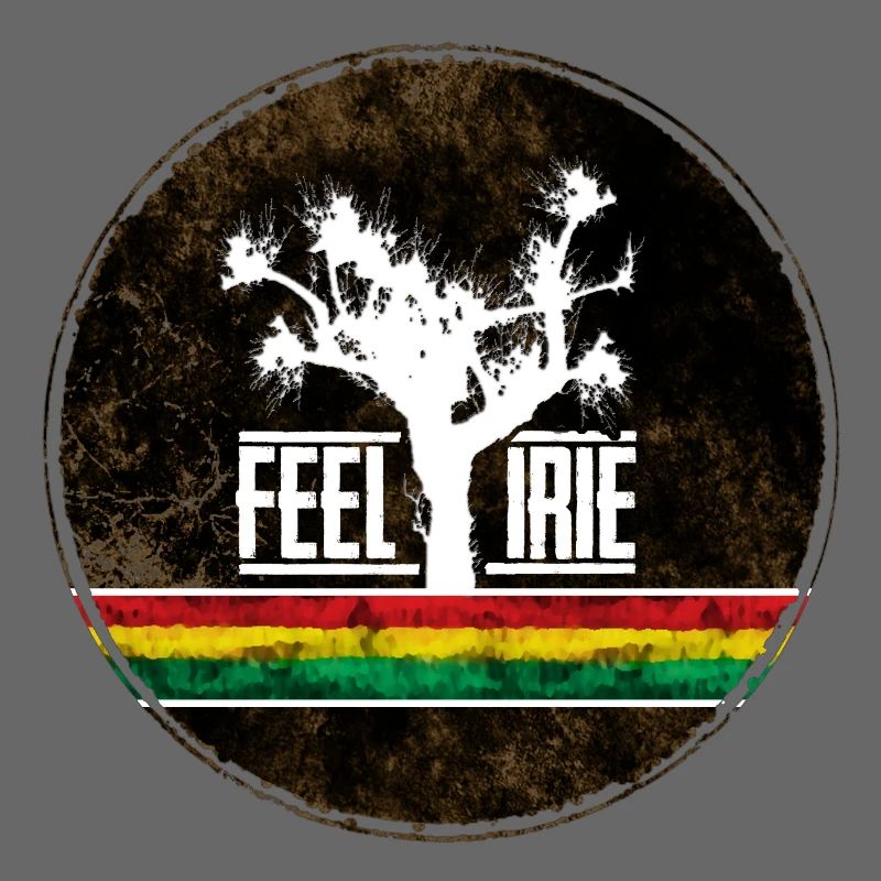 Feel Irie Tree with Reggae Stripes
