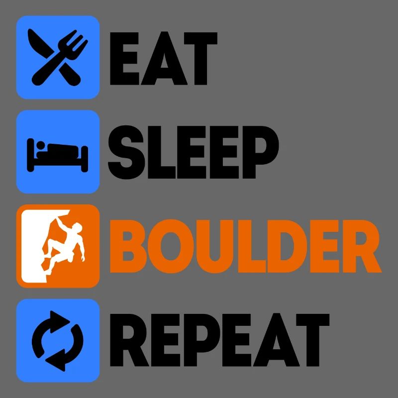 Boulder Bouldern Klettern Ohne Seil Spruch