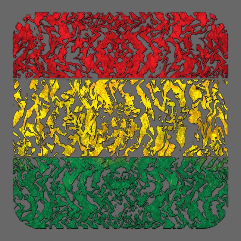 Abstraktes Rasta Muster in Farben