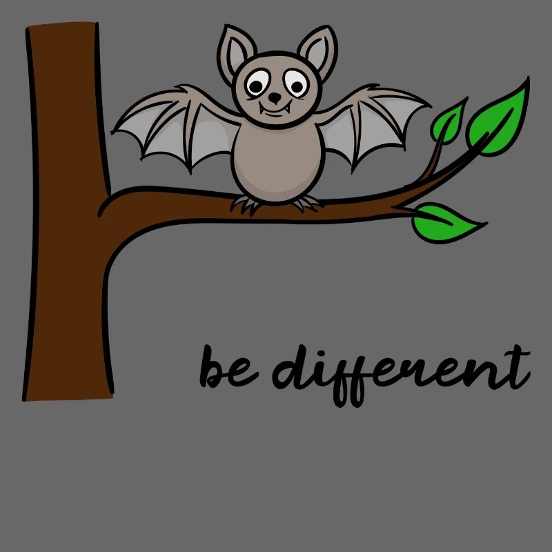 Funny Bat Different Being Brave Humorous
